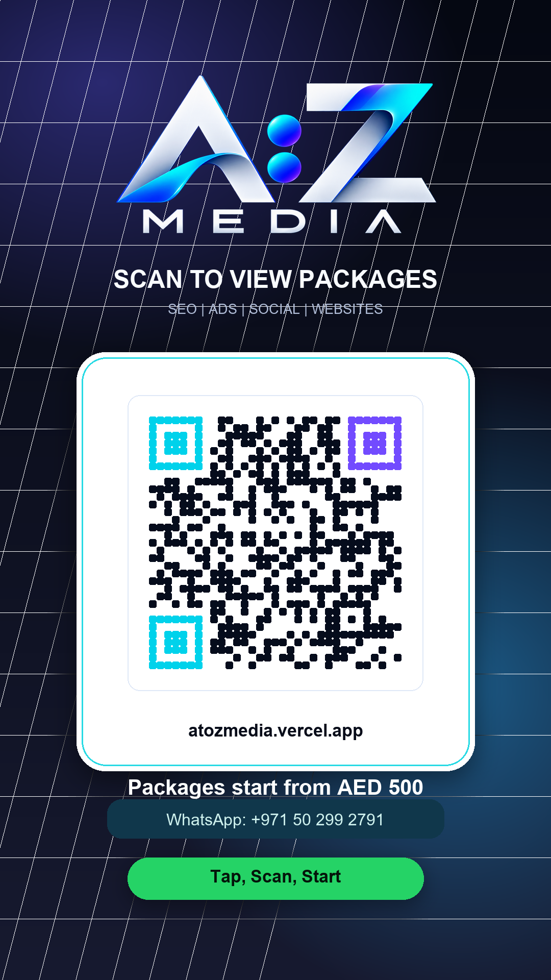 A:Z Media QR code reel creative